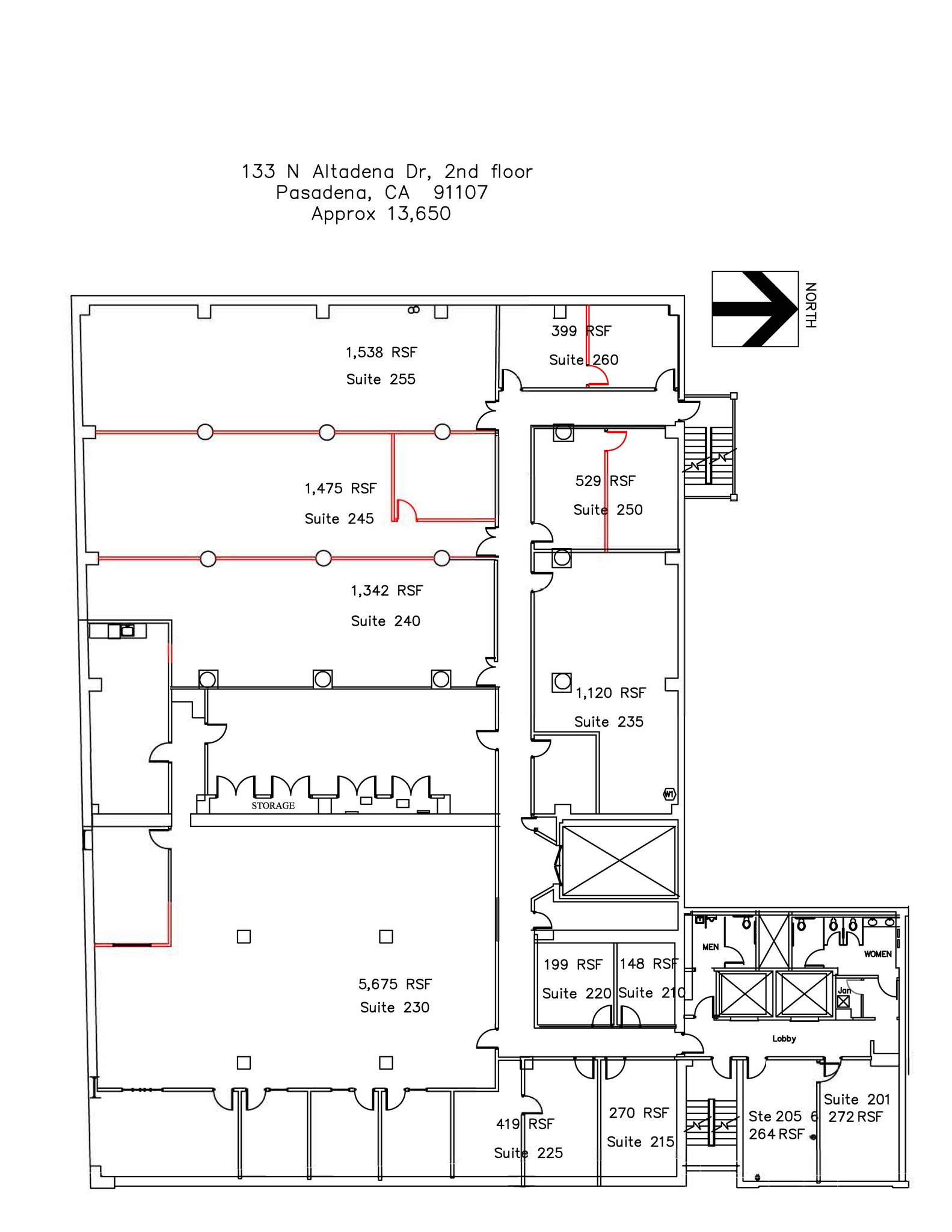 133 N Altadena Dr, Pasadena, CA for lease Floor Plan- Image 1 of 1