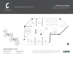 2850 E Camelback Rd, Phoenix, AZ for lease Site Plan- Image 1 of 2