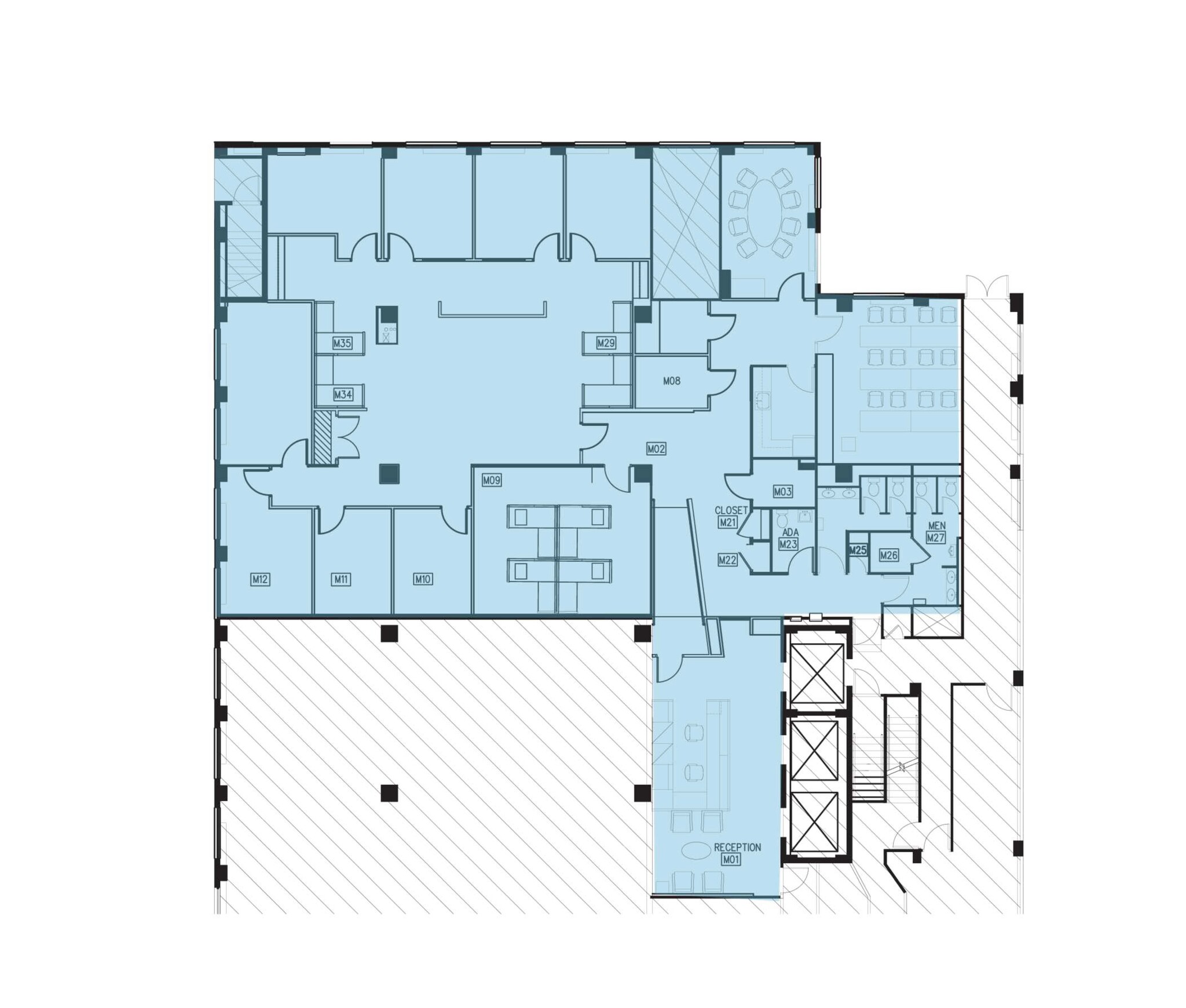 1750 K St NW, Washington, DC à louer Plan d  tage- Image 1 de 1