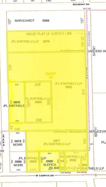 500 W Campus Dr, Wausau, WI à vendre Plan cadastral- Image 1 de 2