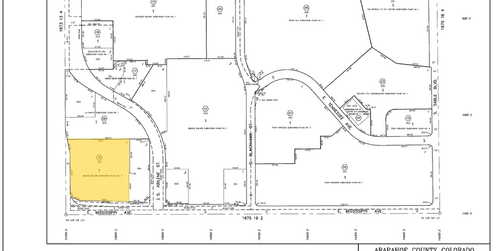 13801 E Mississippi Ave, Aurora, CO à vendre - Plan cadastral - Image 3 de 8