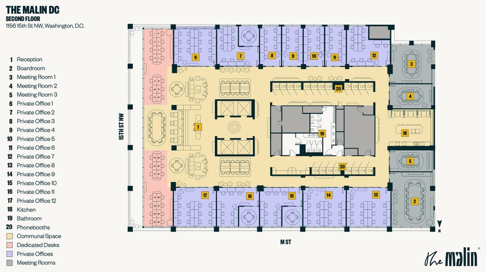 1156 15th St NW, Washington, DC à louer - Plan d’étage - Image 3 de 7