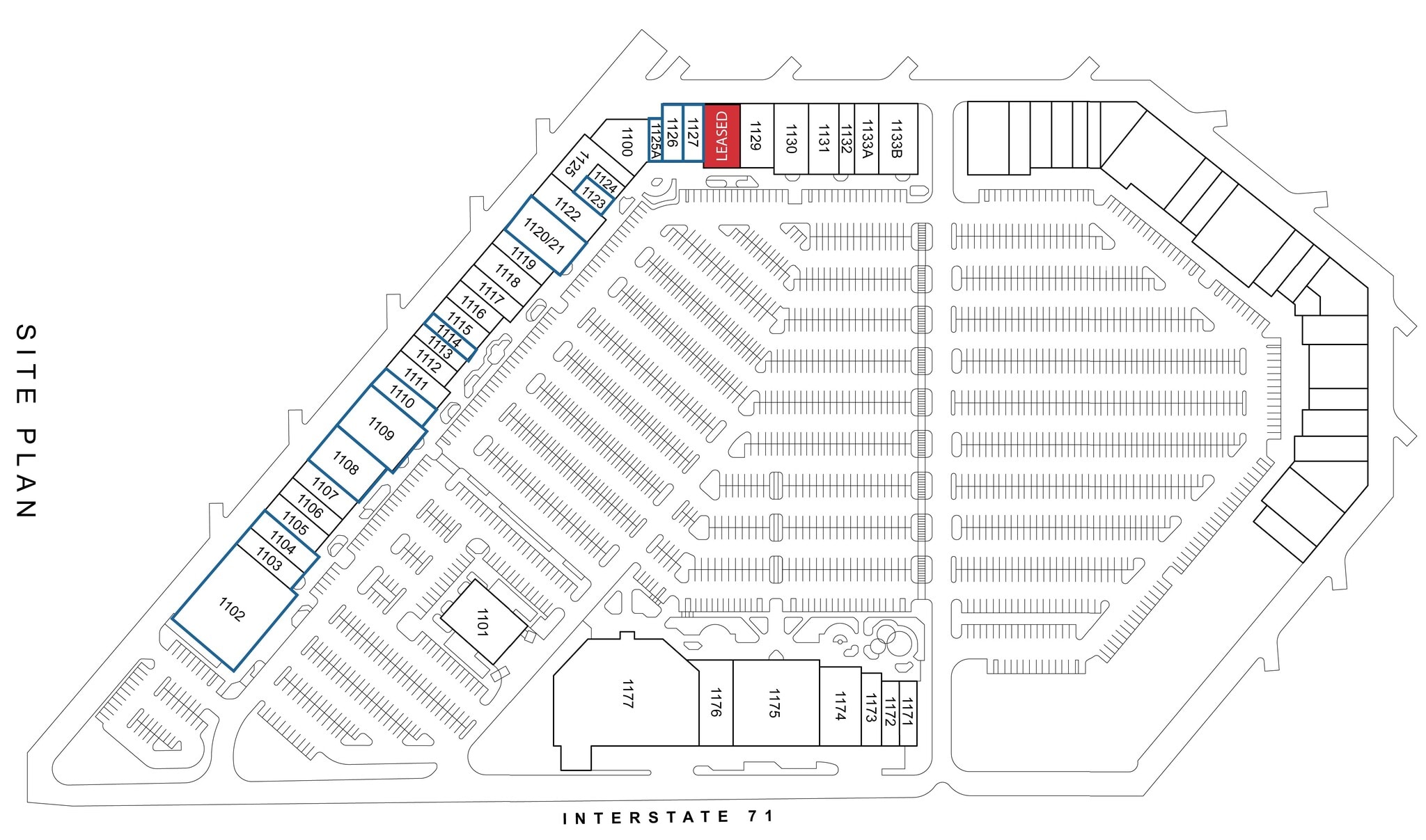 1100 McArthur Rd, Jeffersonville, OH à louer Plan de site- Image 1 de 1