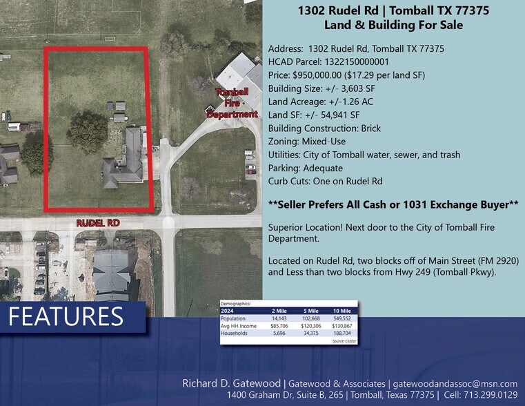 1302 Rudel Dr, Tomball, TX à vendre - Photo du bâtiment - Image 2 de 4