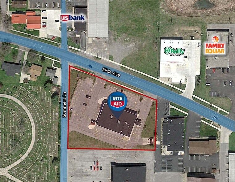 940 Elida Ave, Delphos, OH à louer - Aérien - Image 2 de 8