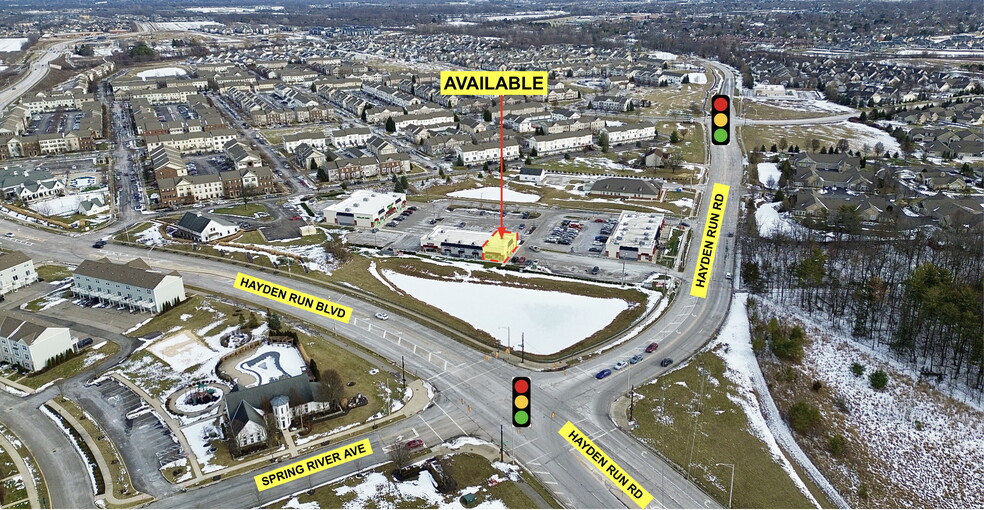 6520 Hayden Run Rd, Hilliard, OH for lease - Aerial - Image 2 of 4