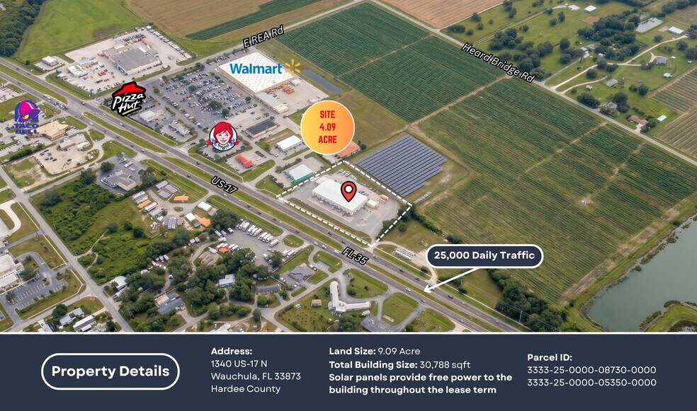 1340 US Highway 17 N, Wauchula, FL à vendre - Photo du bâtiment - Image 2 de 3