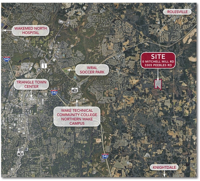 0 Mitchell Mill rd, Wake Forest, NC for sale - Building Photo - Image 3 of 3