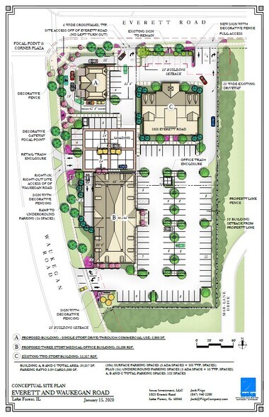 1045 S Waukegan Rd, Lake Forest, IL à louer - Photo du bâtiment - Image 2 de 6