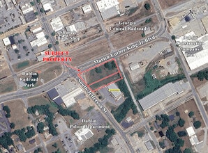 South Jefferson Street & 441 hwy, Dublin, GA - Aérien Vue de la carte - Image1