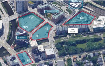 10 W Park Row, Providence, RI - Aerial map view