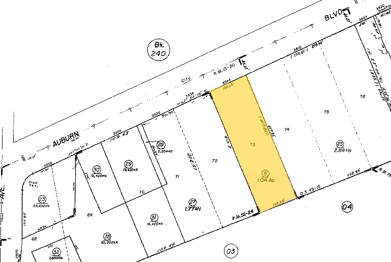 3544-3554 Auburn Blvd, Sacramento, CA à vendre Plan cadastral- Image 1 de 1