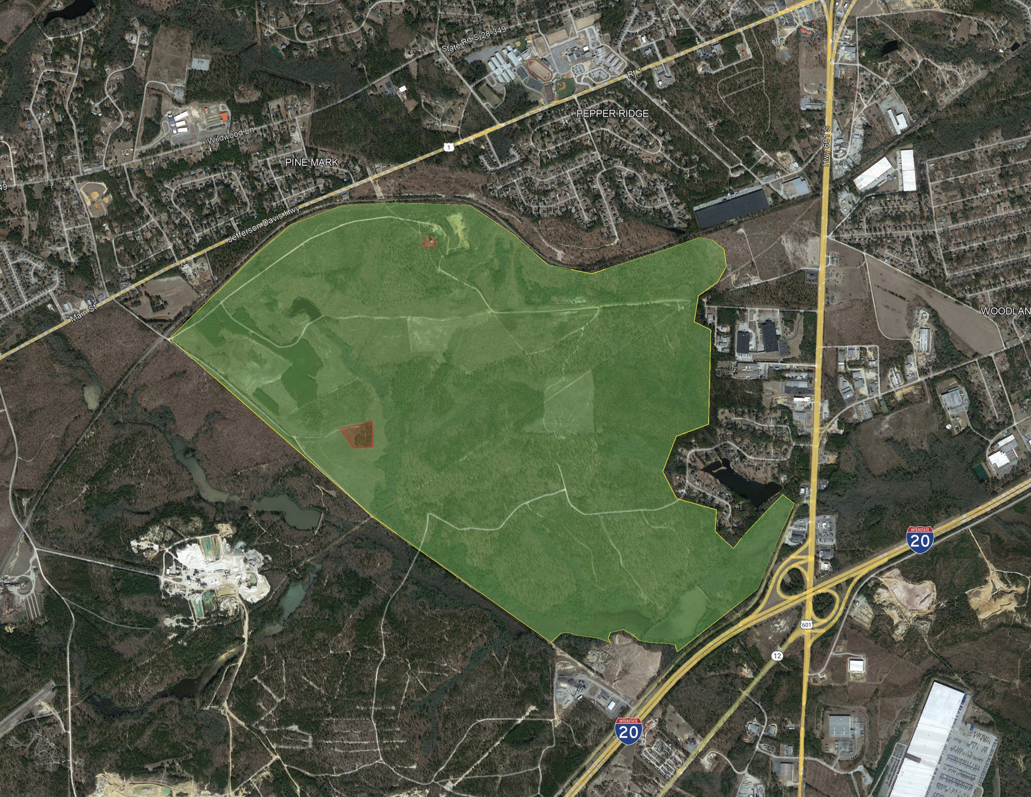 1291 Commerce Dr, Lugoff, SC for sale Aerial- Image 1 of 2