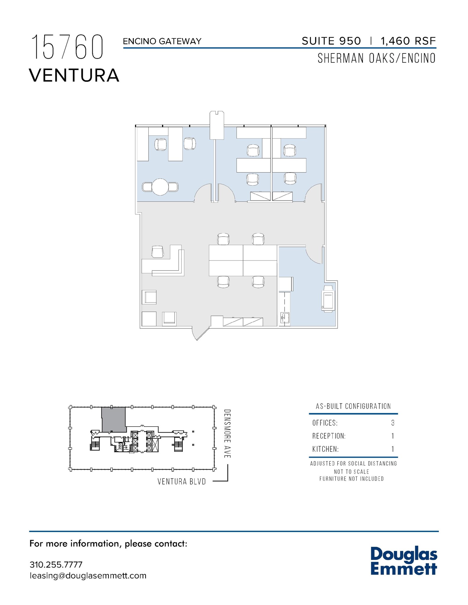 15760 Ventura Blvd, Encino, CA à louer Plan d  tage- Image 1 de 1