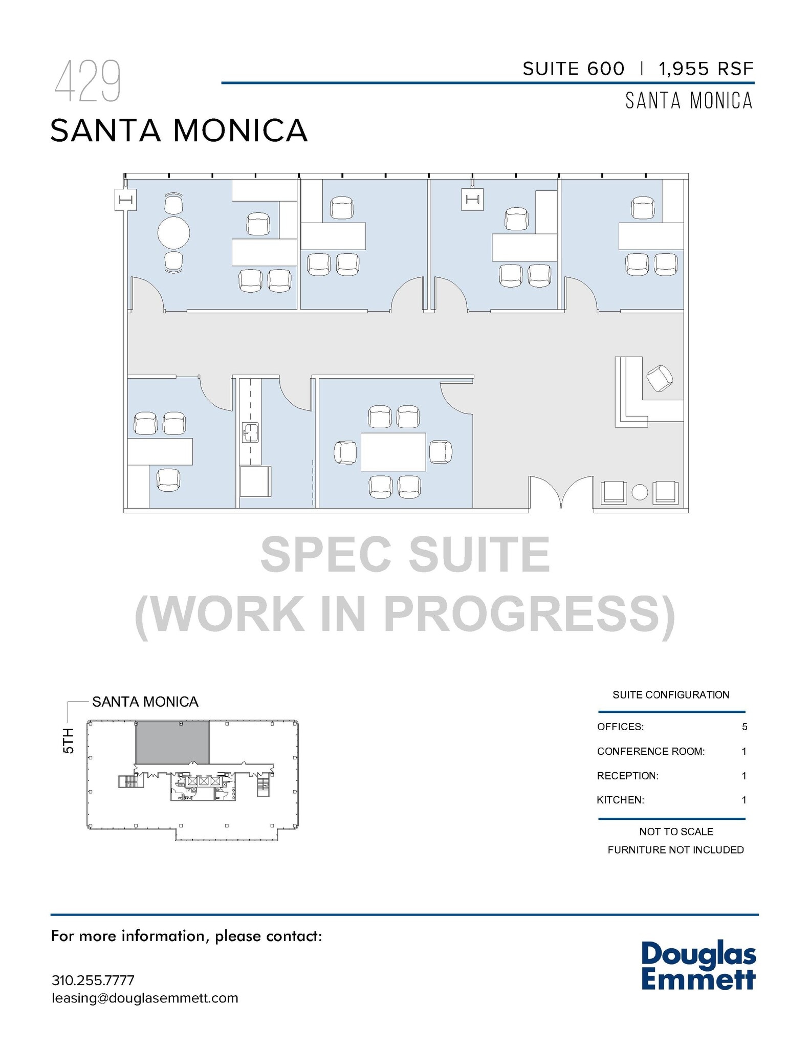 429 Santa Monica Blvd, Santa Monica, CA for lease Floor Plan- Image 1 of 1