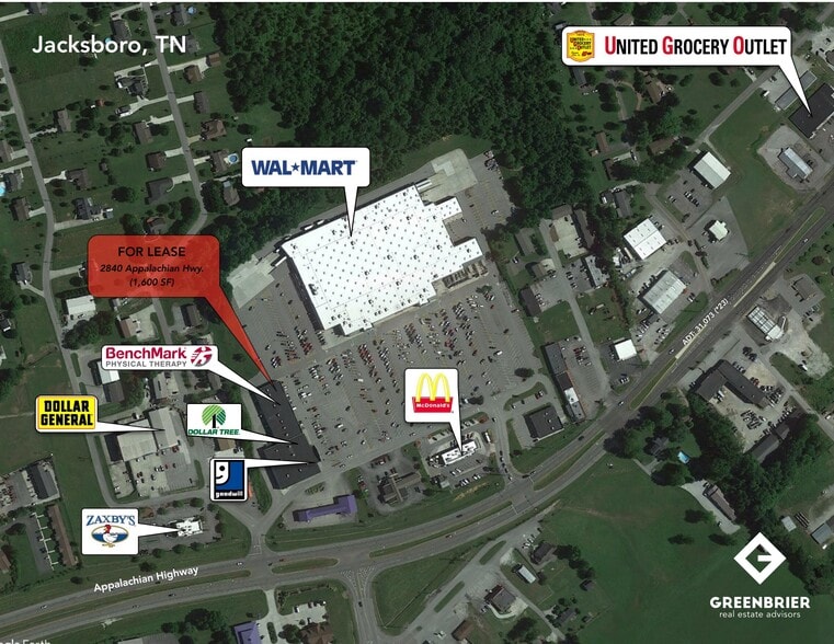 2832-2844 Appalachian Hwy, Jacksboro, TN à louer - Photo du bâtiment - Image 3 de 6