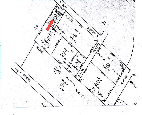 1101-1111 Quail St, Newport Beach, CA à louer - Plan cadastral - Image 2 de 6