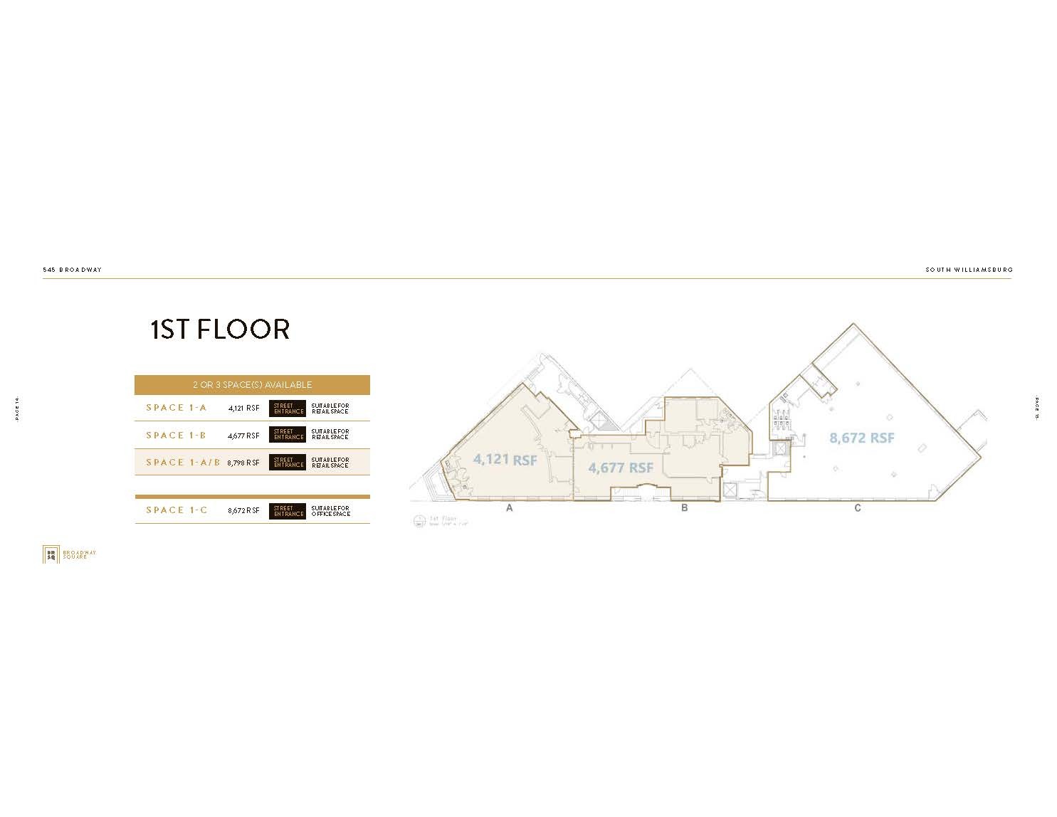 545 Broadway, Brooklyn, NY for lease Floor Plan- Image 1 of 1