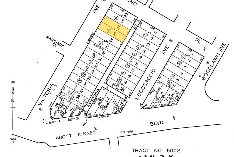 534 Victoria Ave, Venice, CA à vendre - Plan cadastral - Image 1 de 1