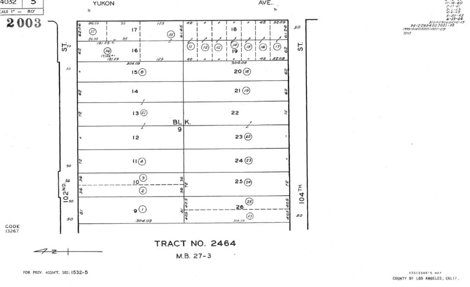 3621 W 104th St, Inglewood, CA for lease - Plat Map - Image 3 of 3