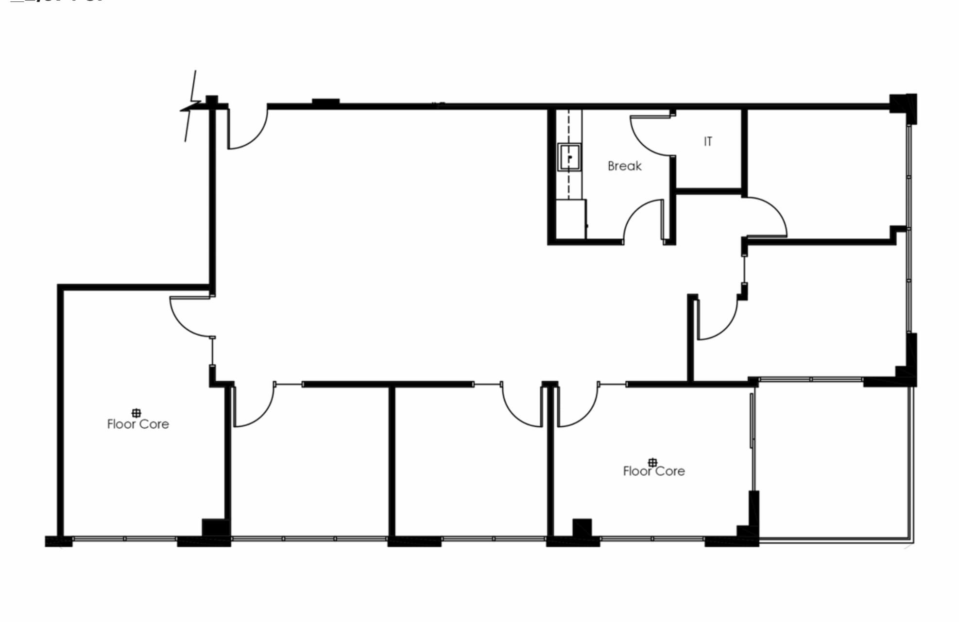 3480 Vine St, Riverside, CA à louer Plan d’étage- Image 1 de 1