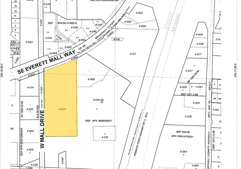 1302 SE Everett Mall Way, Everett, WA for lease - Plat Map - Image 2 of 4