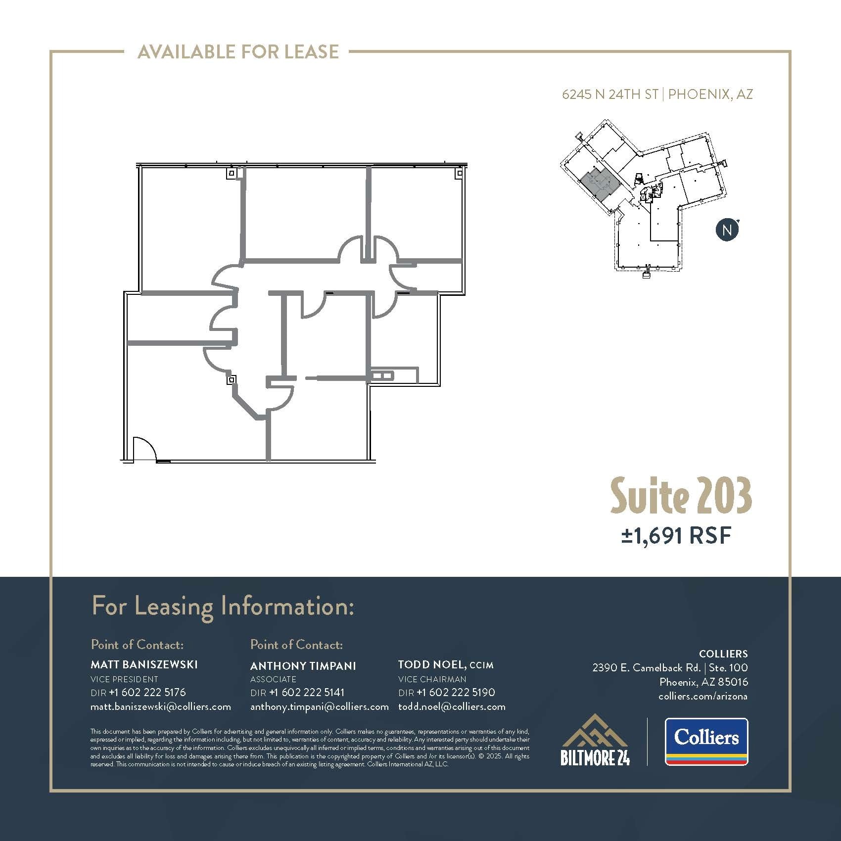 6245 N 24th Pky, Phoenix, AZ for lease Floor Plan- Image 1 of 2