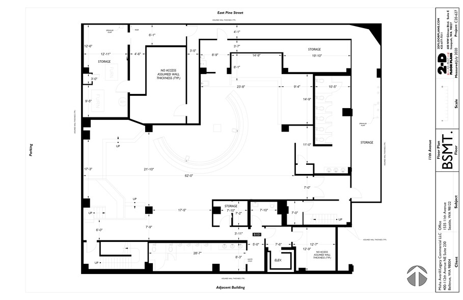 1021 E Pine St, Seattle, WA for lease - Site Plan - Image 2 of 15