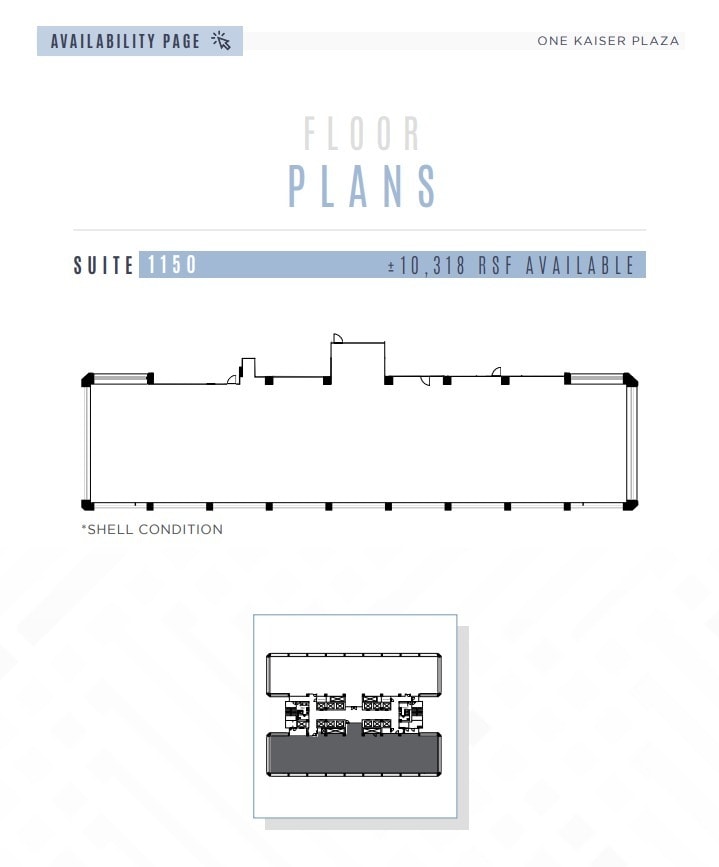 1 Kaiser Plz, Oakland, CA à louer Plan d’étage- Image 1 de 1