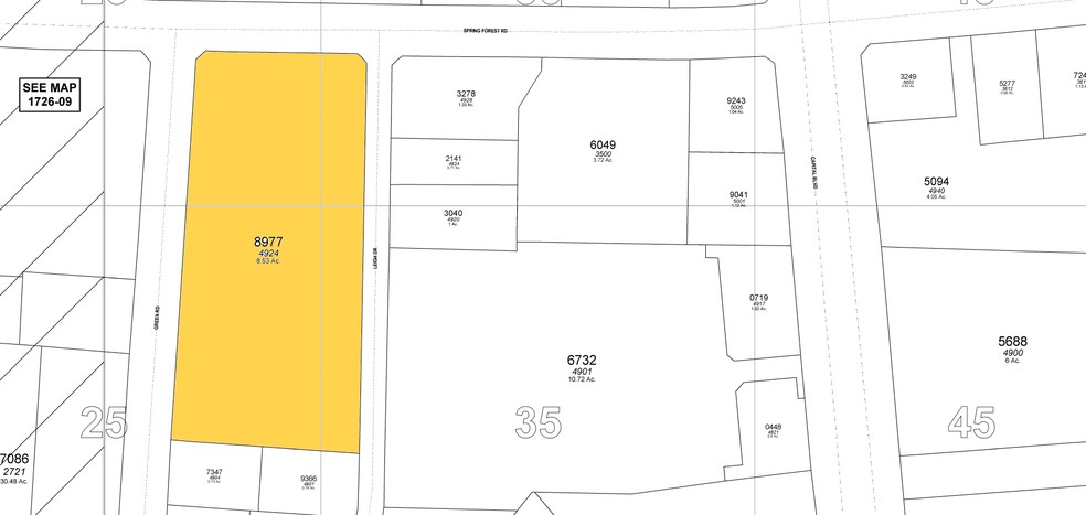 4912-4924 Green Rd, Raleigh, NC à louer - Plan cadastral - Image 2 de 2