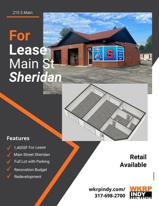 More details for 215 Main, Sheridan, IN - Retail for Lease