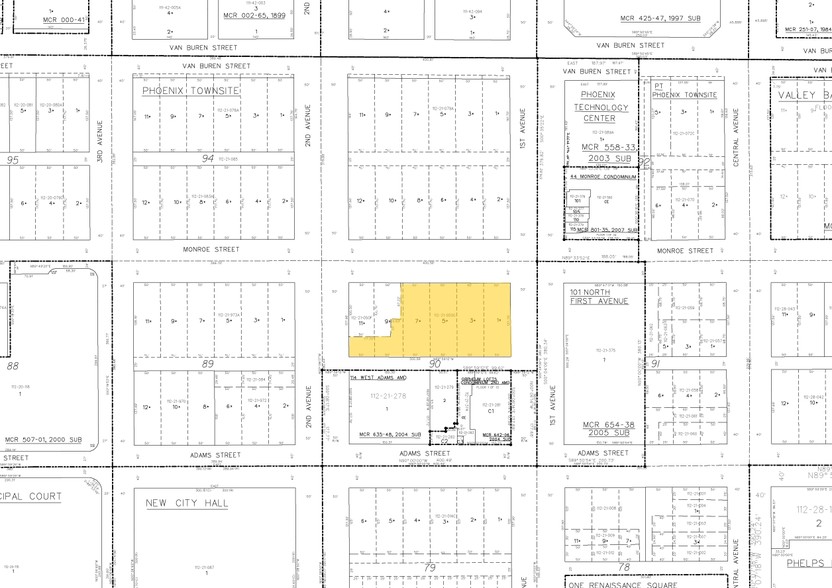 111 W Monroe St, Phoenix, AZ à vendre - Plan cadastral - Image 2 de 57