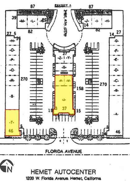 1200 W Florida Ave, Hemet, CA à louer - Plan de site - Image 2 de 10