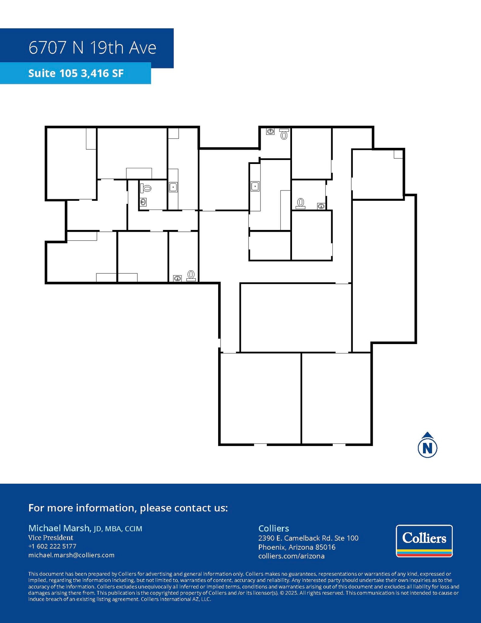 6707 N 19th Ave, Phoenix, AZ for lease Floor Plan- Image 1 of 1