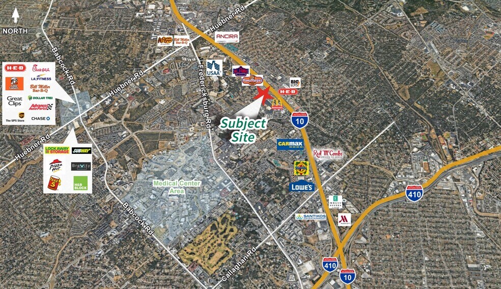 9411 Wurzbach Rd, San Antonio, TX à louer - Aérien - Image 3 de 4