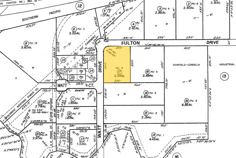 5199 Fulton Dr, Fairfield, CA for lease - Plat Map - Image 2 of 8