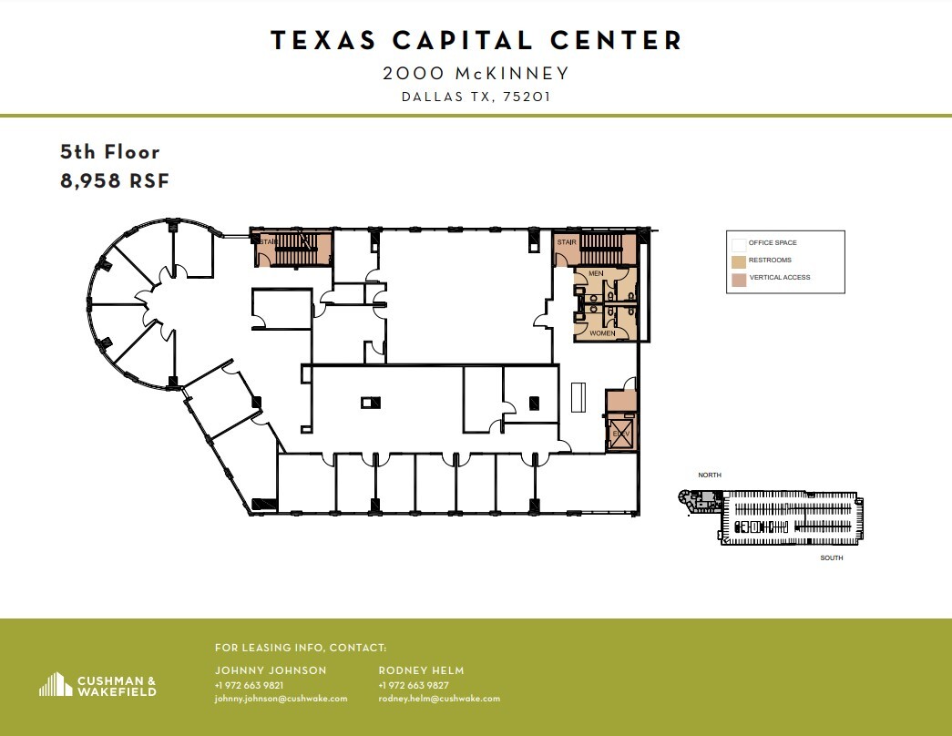 2000 McKinney Ave, Dallas, TX à louer Plan d’étage- Image 1 de 1