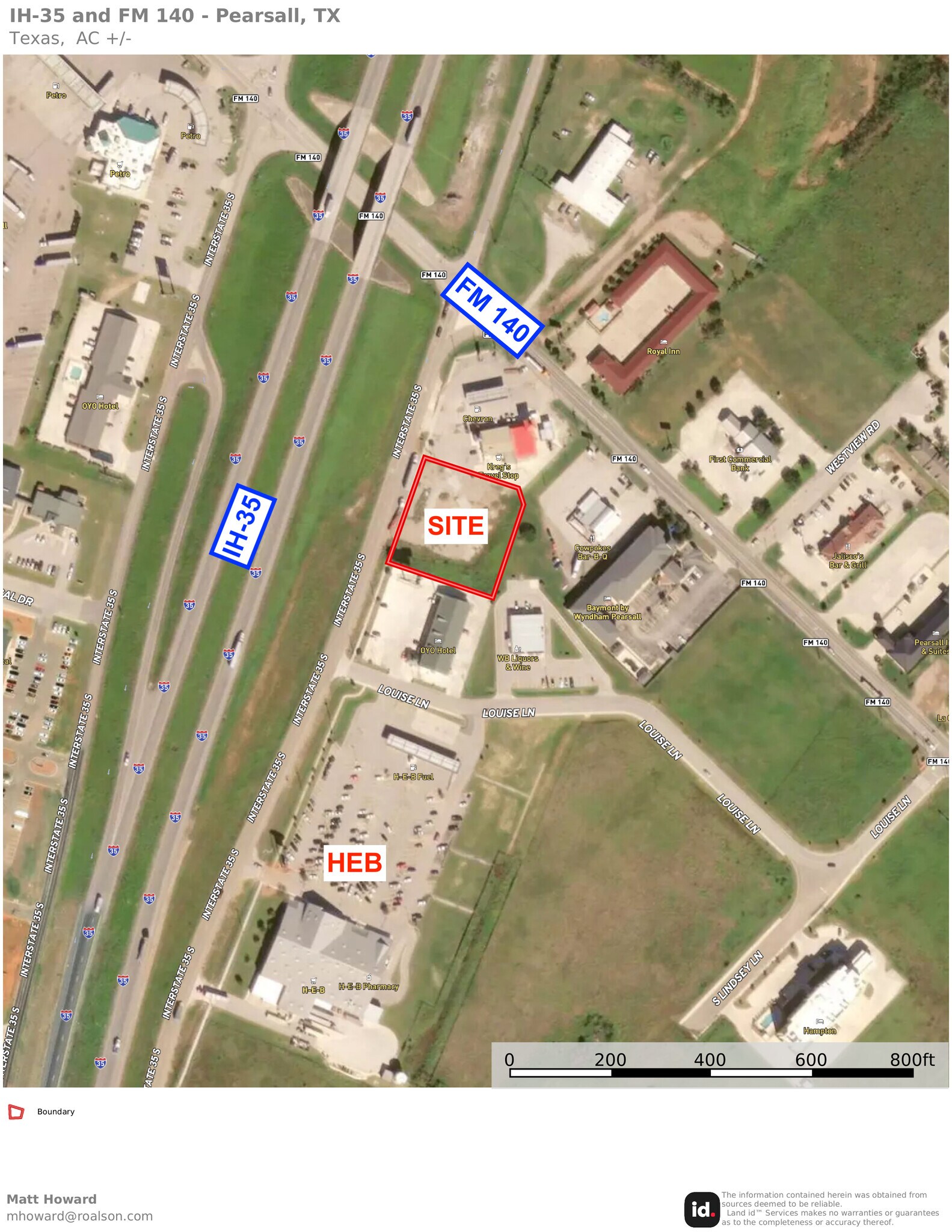 I-35 Access Road at FM 140, Pearsall, TX for sale Aerial- Image 1 of 1