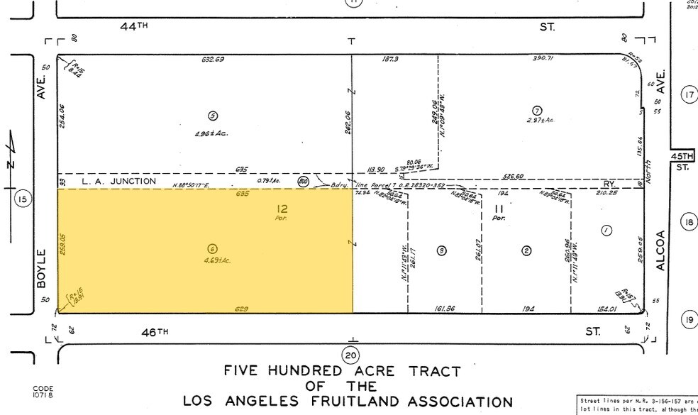 4510 S Boyle Ave, Vernon, CA à louer - Plan cadastral - Image 2 de 2
