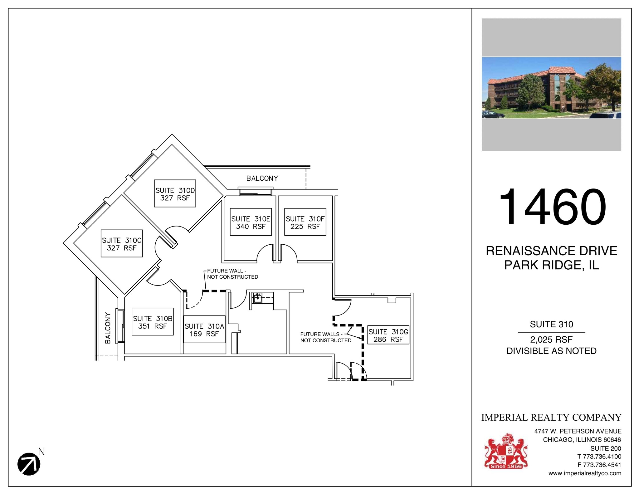 1460 Renaissance Dr, Park Ridge, IL à louer Plan de site- Image 1 de 2