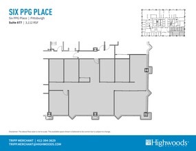 1 PPG Pl, Pittsburgh, PA à louer Plan de site- Image 1 de 1