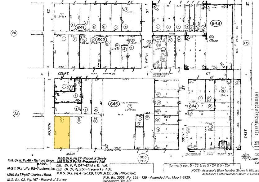 901 Main St, Woodland, CA à louer - Plan cadastral - Image 3 de 4