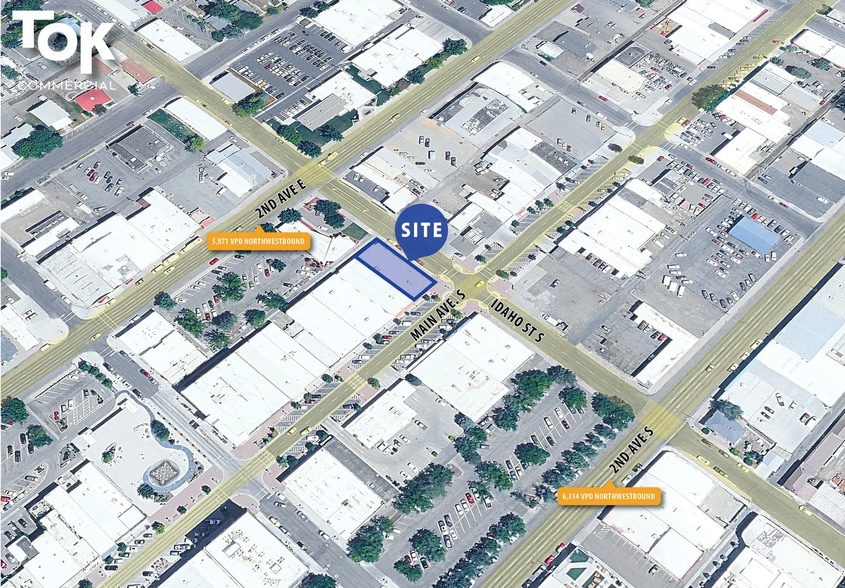 259 Main Ave E, Twin Falls, ID for lease - Aerial - Image 3 of 3