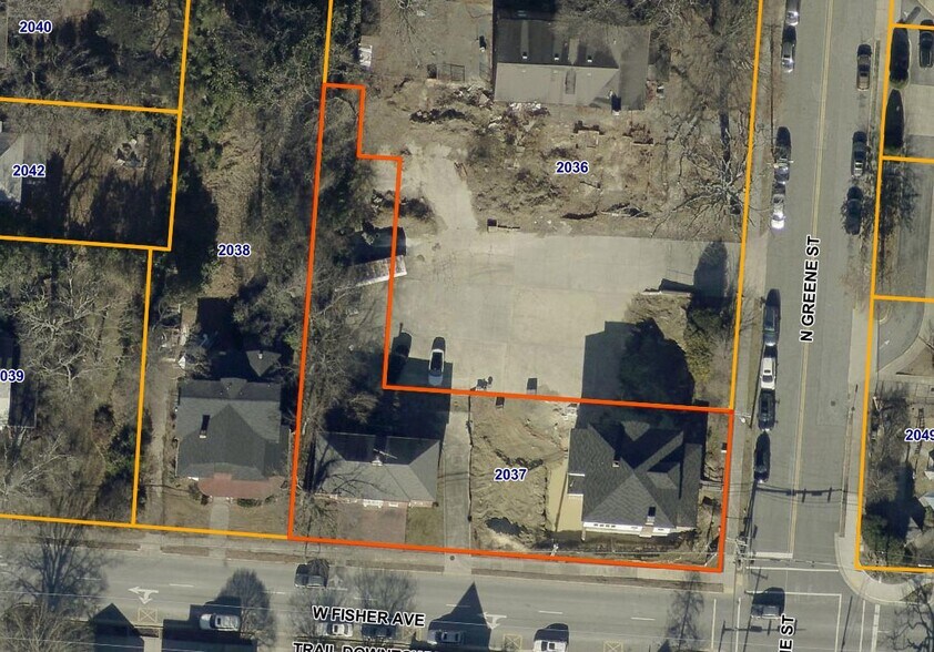 208 W Fisher Ave, Greensboro, NC à vendre - Aérien - Image 3 de 5