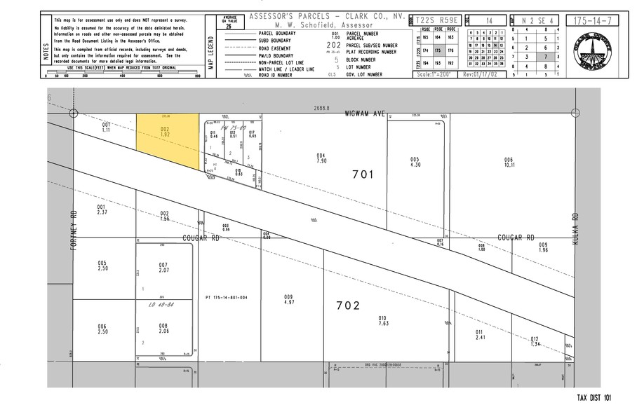 Blue Diamond Rd, Las Vegas, NV à vendre - Plan cadastral - Image 1 de 4