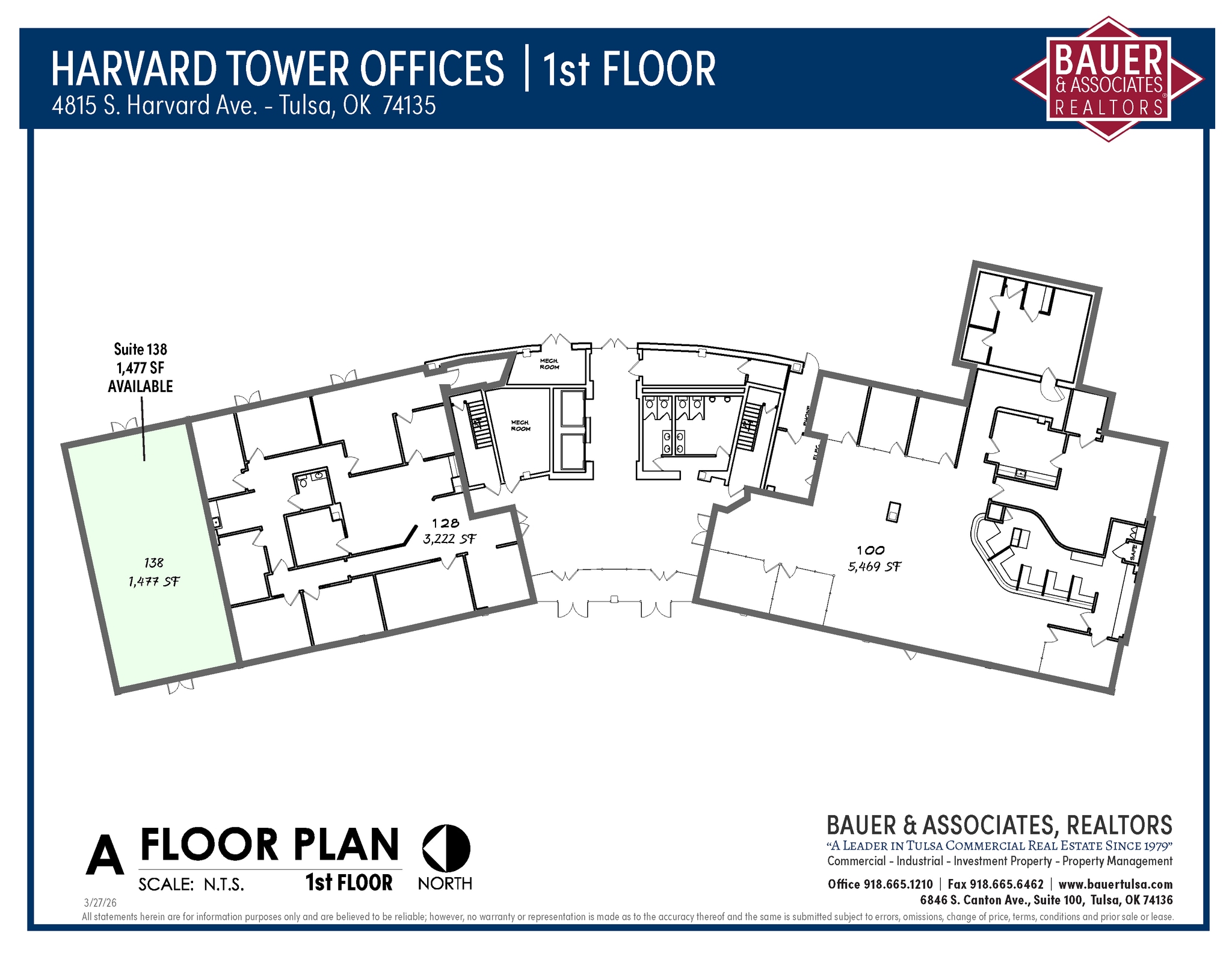 4815 S Harvard Ave, Tulsa, OK à louer Plan d’étage- Image 1 de 1