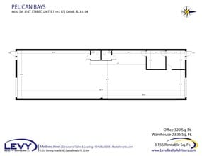 4990 SW 52nd St, Fort Lauderdale, FL à louer Plan d’étage- Image 2 de 7