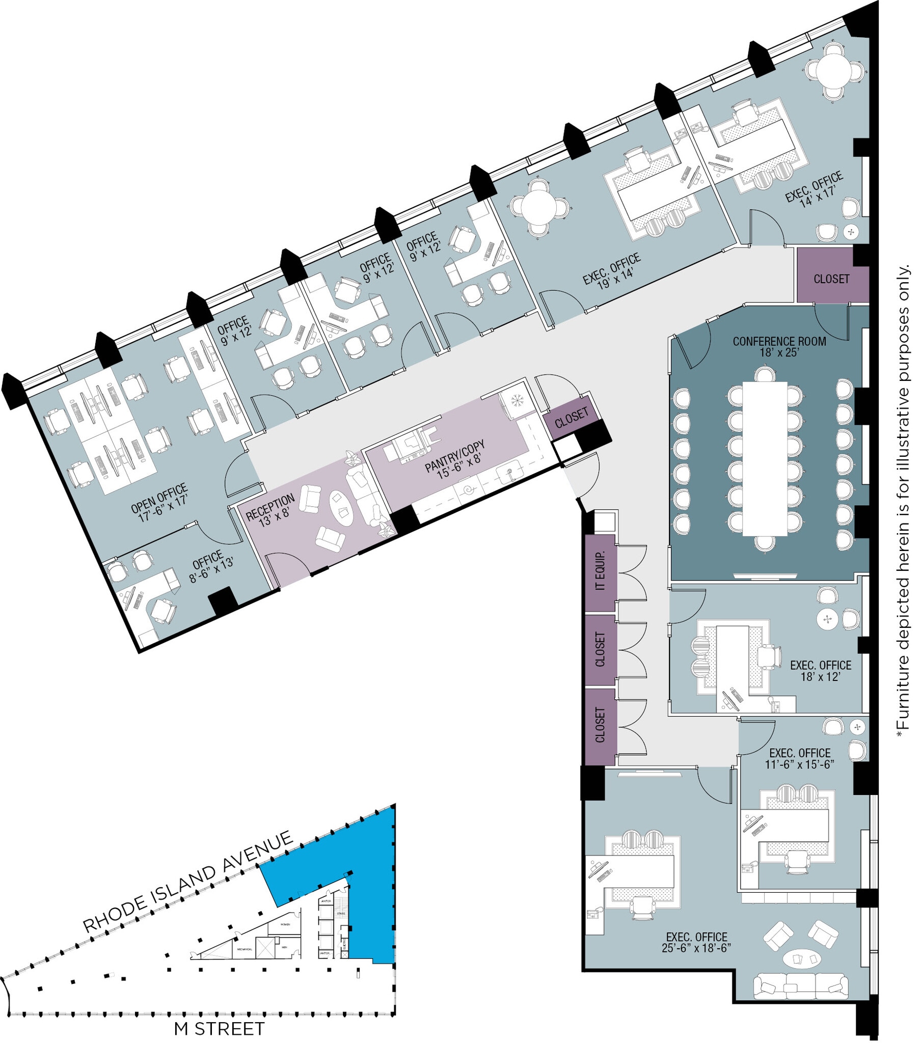 1730 Rhode Island Ave NW, Washington, DC for lease Floor Plan- Image 1 of 1