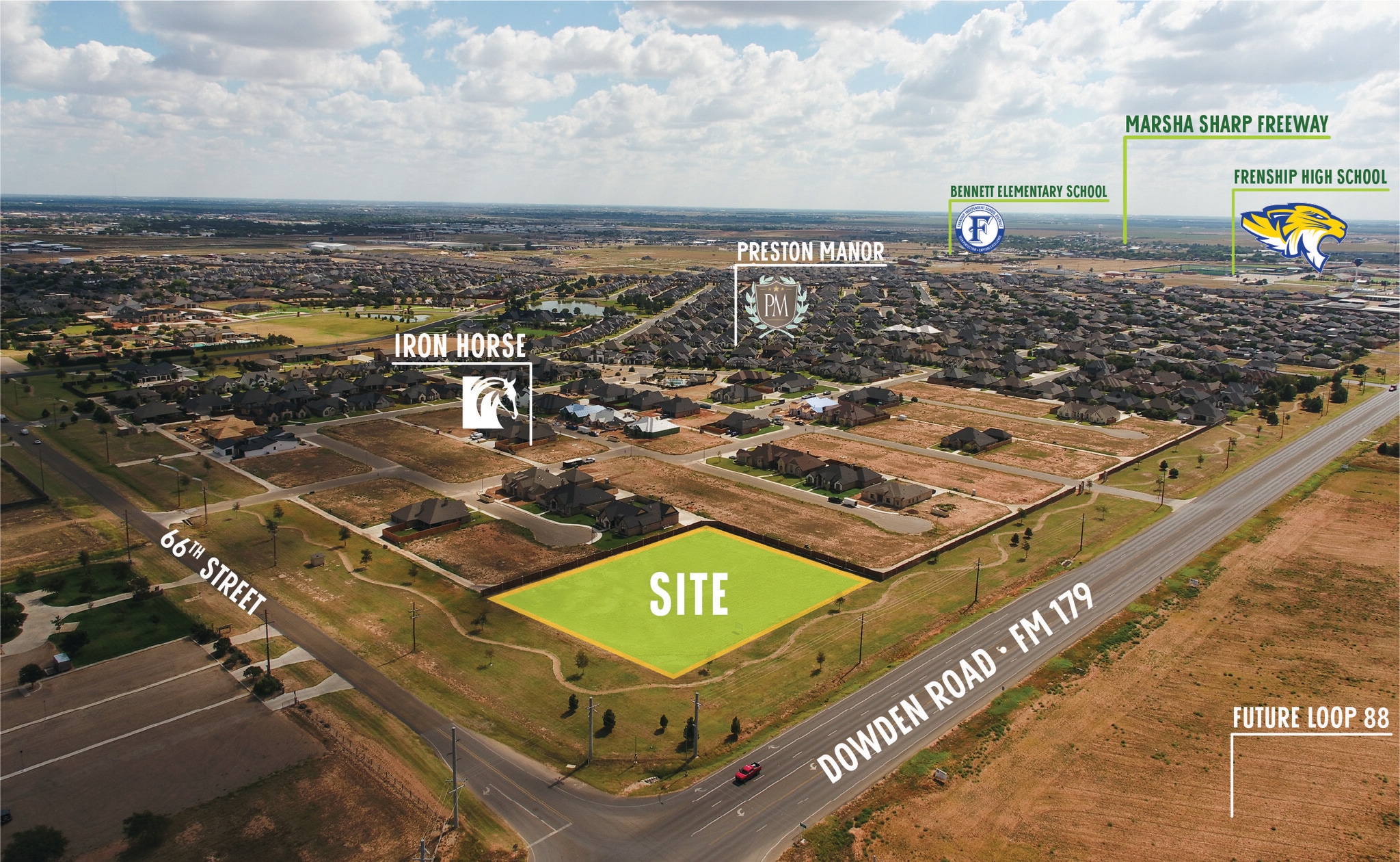 FM 179 Rd, Wolfforth, TX for sale Aerial- Image 1 of 2