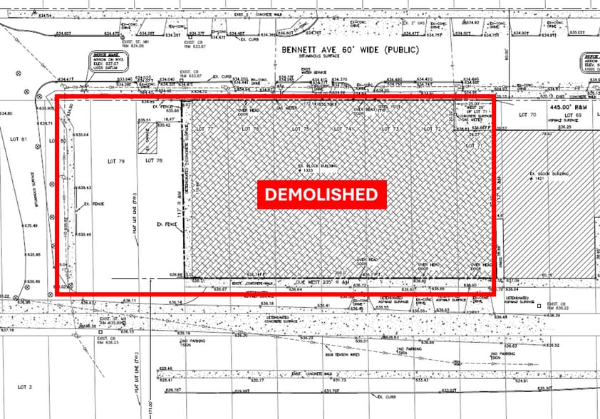 1333 Eight Mile w, Ferndale, MI for sale - Site Plan - Image 2 of 2